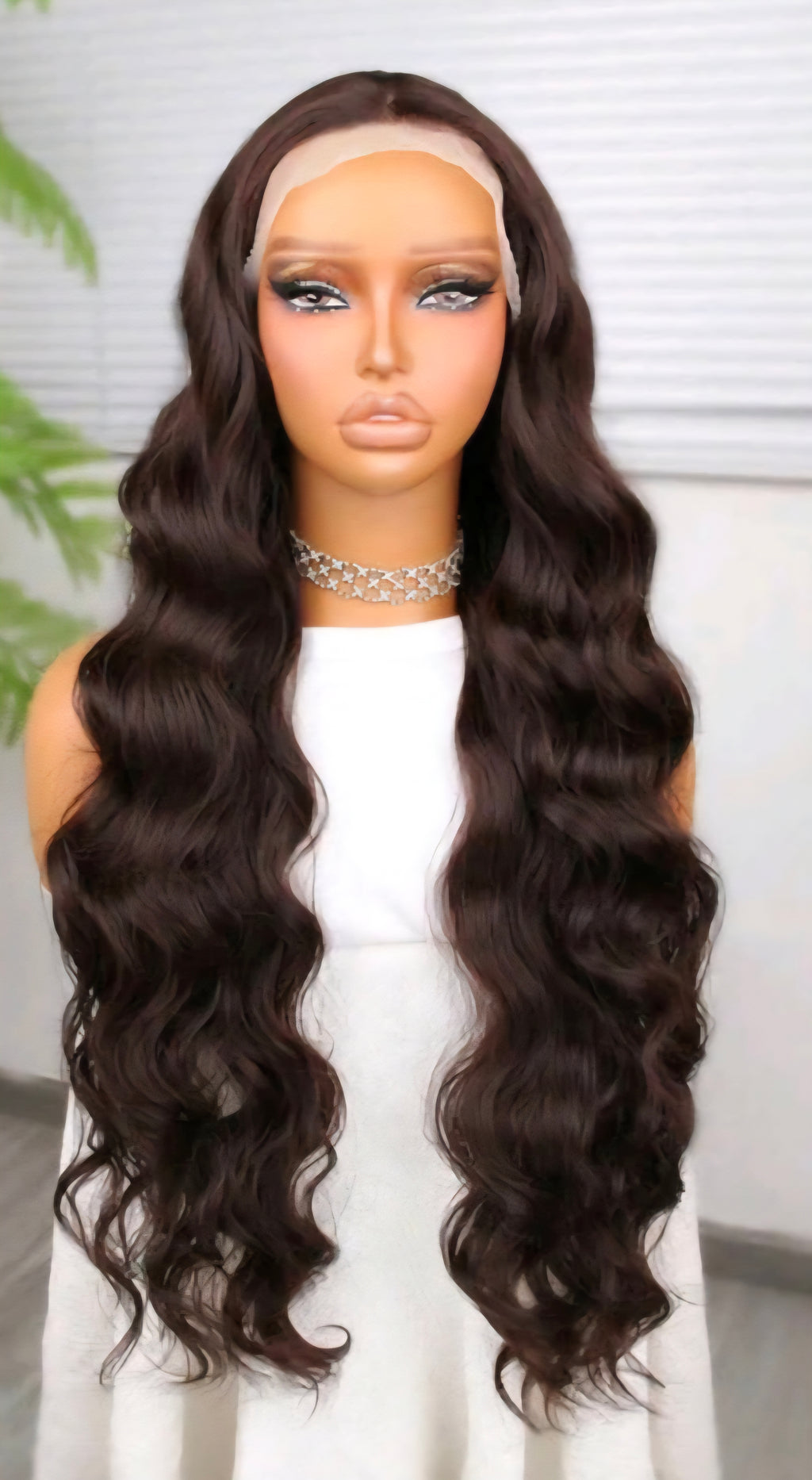 Heat Resistant Front Lace Wig(human blend)
